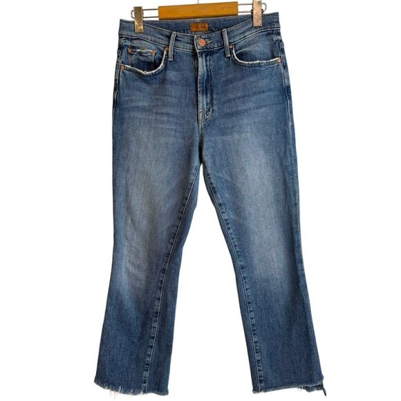 MOTHER The Insider Crop Step Fray Jeans in Scenic Route - Picture 2 of 9